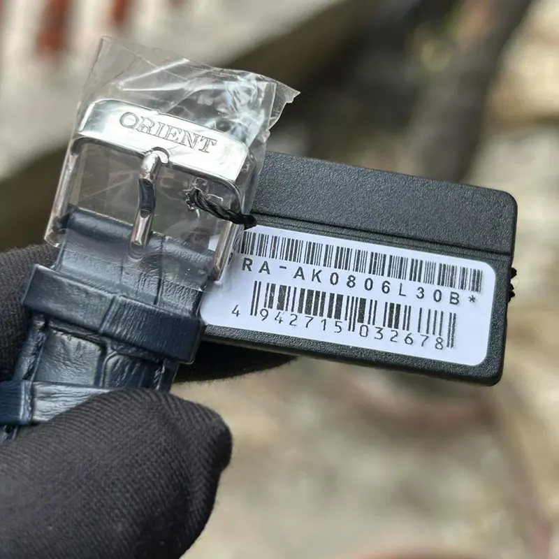 Orient Bambino Sun and Moon Automatic Blue Men's Watch- RA-AK0806L30B